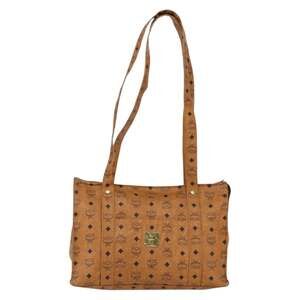 MCM Logogram Visetos Tote Bag Brown